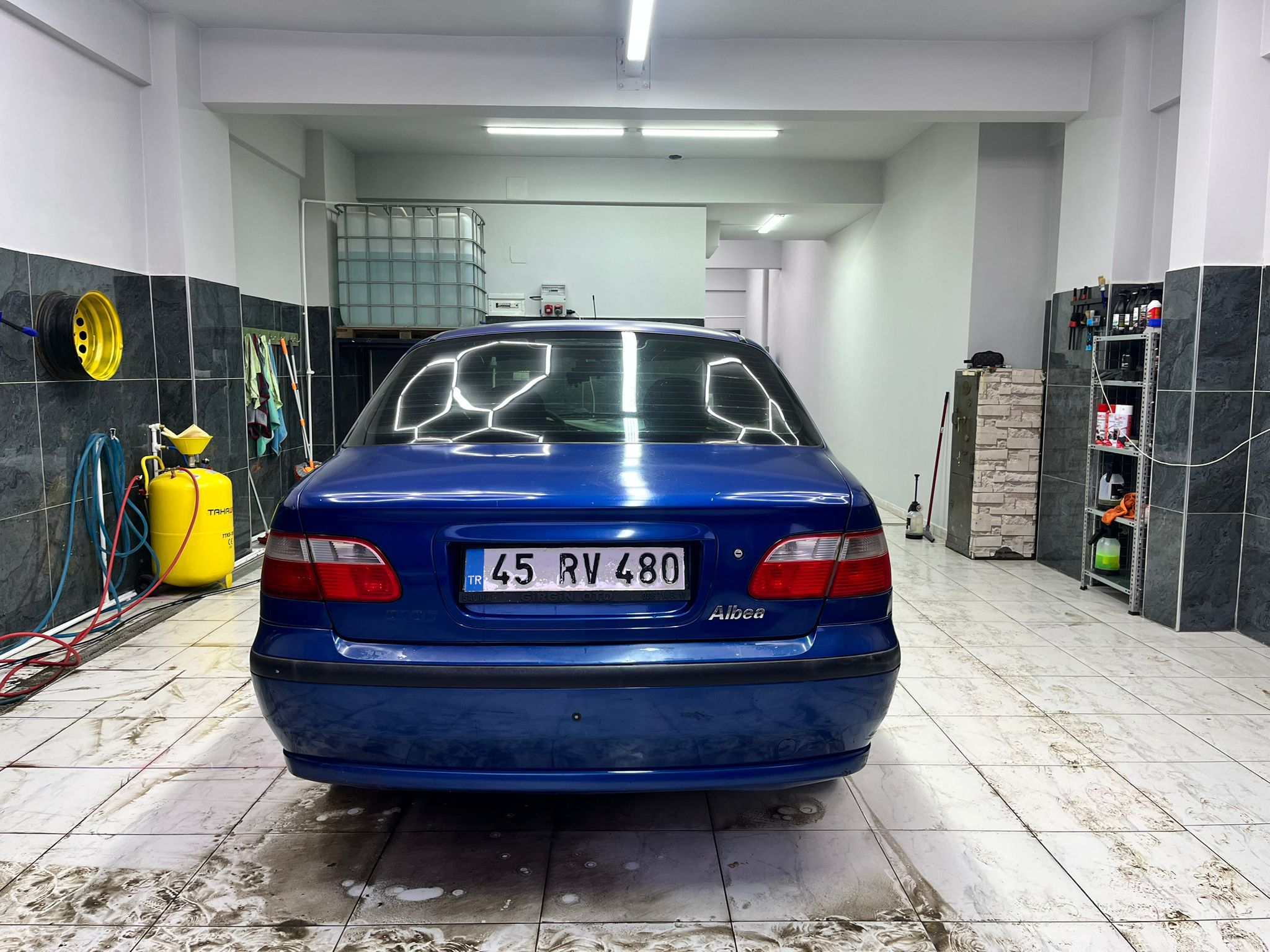 Fiat Albea detaylı yıkama sonrası